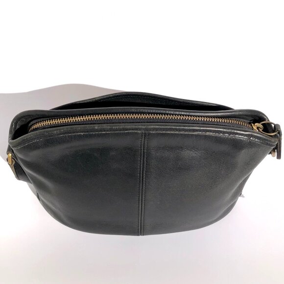 Vintage 90s Coach Anderson 9976 Crossbody Leather Bag Purse Black Shoulder Strap - Picture 8 of 16